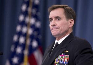 Department of Defense Press Secretary Rear Admiral John Kirby, listens to a reporter's question during a news conference, at the Pentagon, Friday, Nov. 7, 2014. According to the Pentagon, President Barack Obama has authorized Secretary of Defense Chuck Hagel to deploy to Iraq up to 1,500 additional U.S. personnel over the coming months, in a non-combat role, to expand our advise and assist mission and initiate a comprehensive training effort for Iraqi forces. (AP Photo/Manuel Balce Ceneta)
